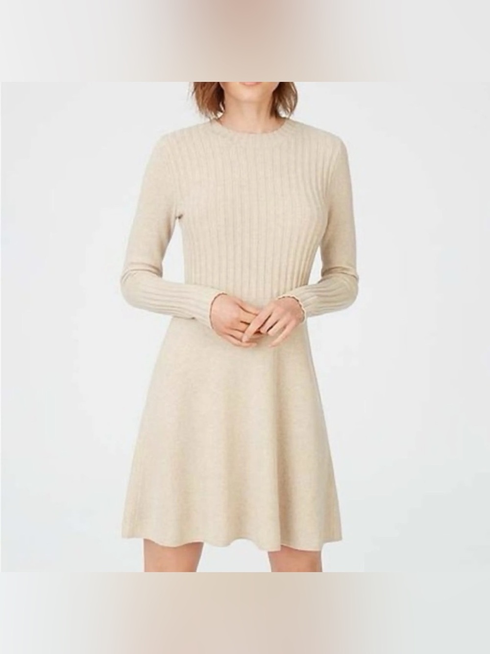 Club Monaco Raemi Sweater Dress in Oatmeal, Size Small